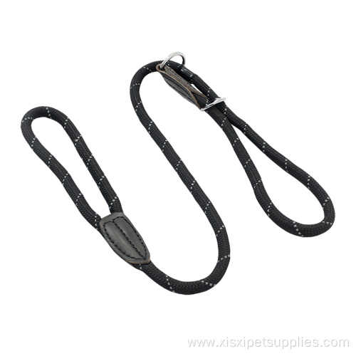 Nylon Rope Leather Connection Mountain Climbing Dog Leashes